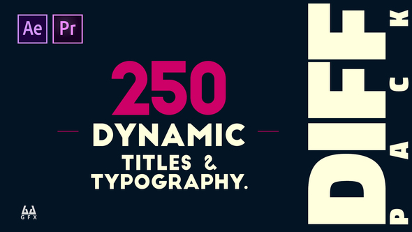 DIFF Titles and Typography Templates