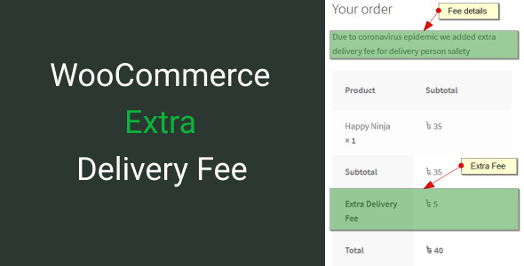 WooCommerce Extra Delivery Fee