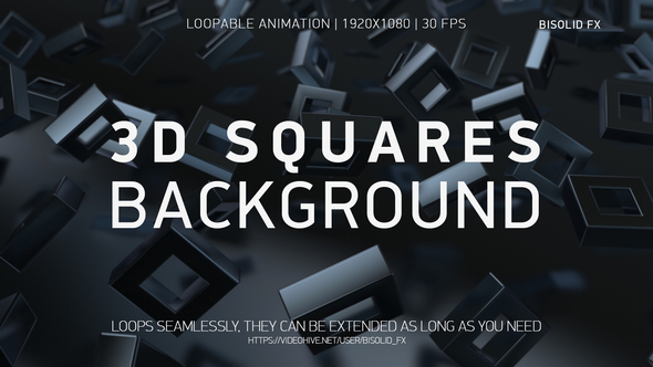 Abstract 3d Squares Background