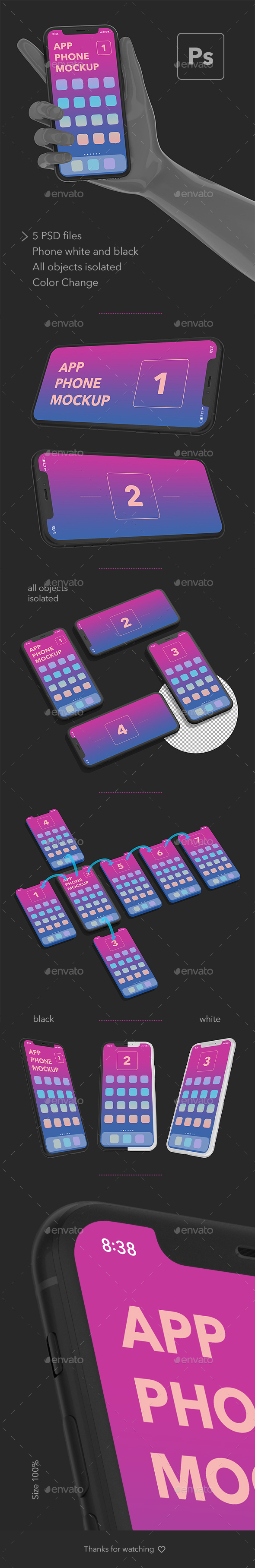 App phone mock-up