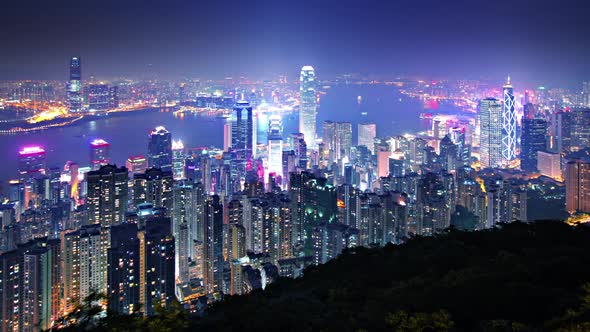 Hong Kong Skyline Time Lapse