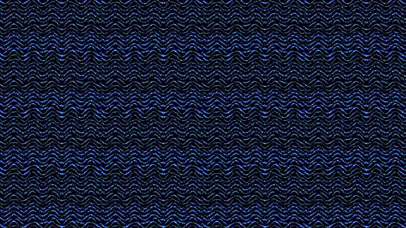 shining bright lines set blue wave motion, colorful, on black background alt