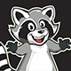 Racoon Mascot Cartoon - GraphicRiver Item for Sale