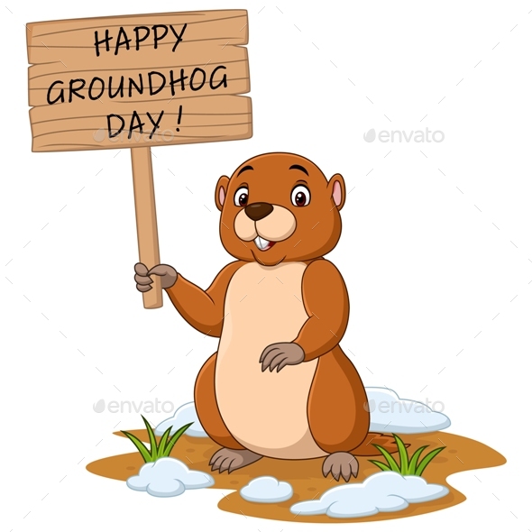 Cartoon Groundhog