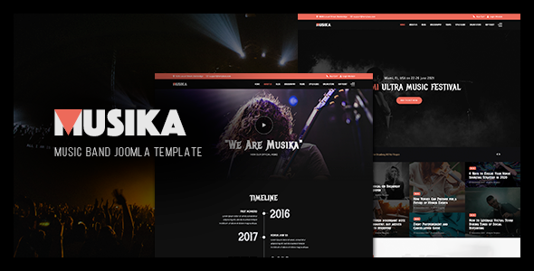 Musika - Music Festival &amp; Band Joomla Template