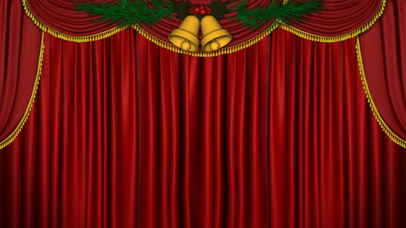 Christmas Curtain Open alt