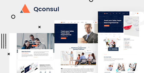 Qconsul - Business Consulting HTML Template