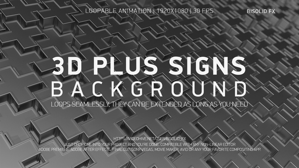 3d Plus Signs Background