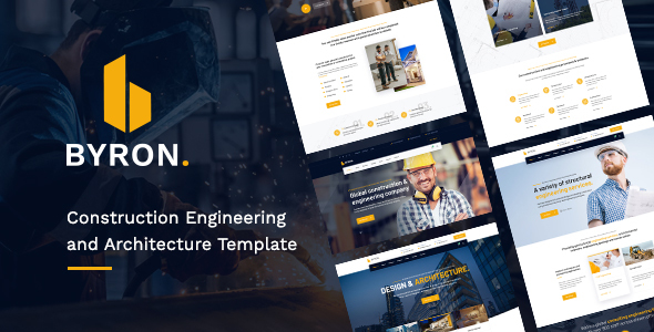Byron - Creative Construction Engineering and Architecture PSD Template