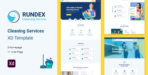 Rundex - Cleaning Company XD Template