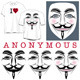 Anonymous Faces in Black, Color and T-shirts - GraphicRiver Item for Sale