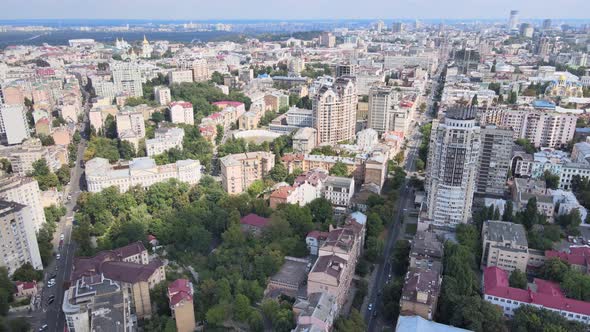 Kyiv, Ukraine Aerial View of the City. Kiev