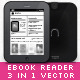 E-Book Reader 3-in-1 Vector - GraphicRiver Item for Sale