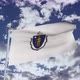 Massachusetts Flag With Sky 4k - VideoHive Item for Sale