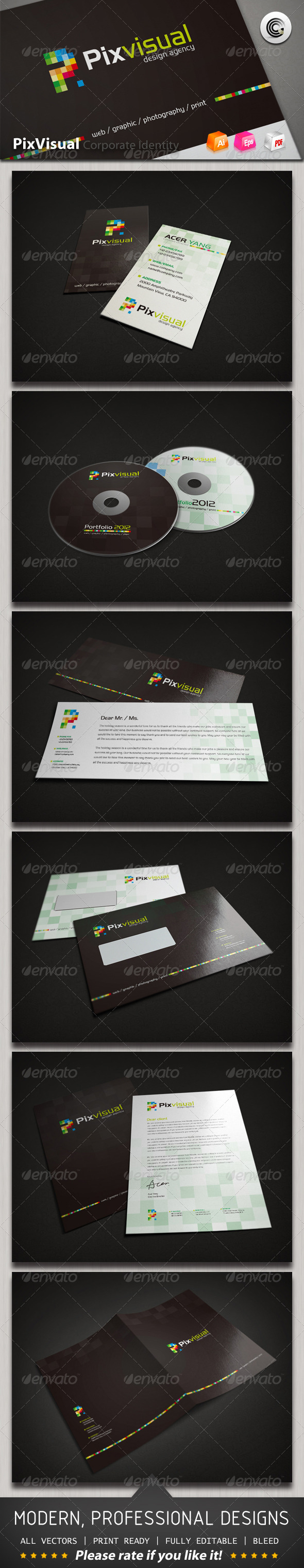 Pix Visual Design Agency Corporate Identity