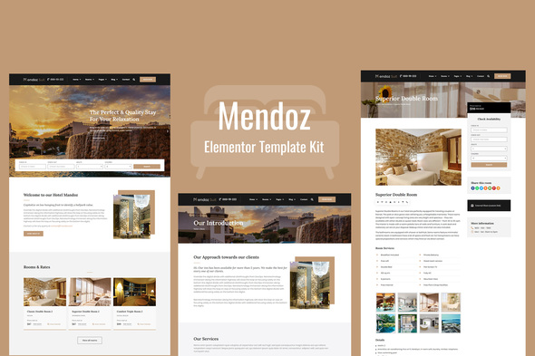 Mendoz - Hotel & Travel Template Kit