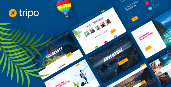 Tripo – Travel & Tourism Agencies WordPress Theme Preview