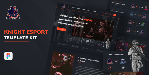 Knight | eSport Web UI Kit for Figma