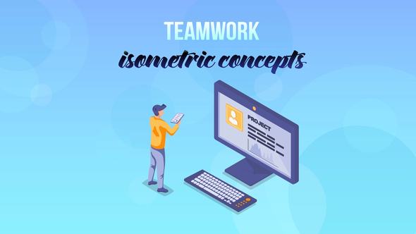 Teamwork - Isometric Concept
