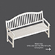 Bench White - 3DOcean Item for Sale