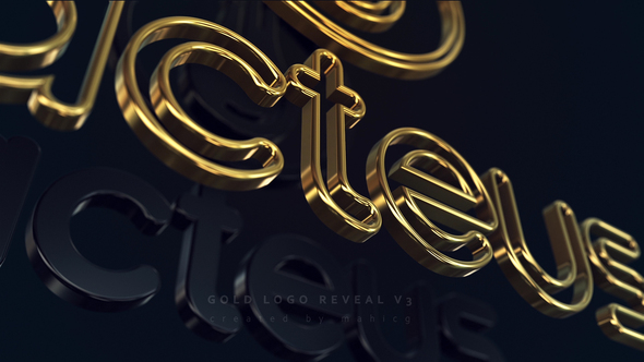 Gold Logo Reveal v3
