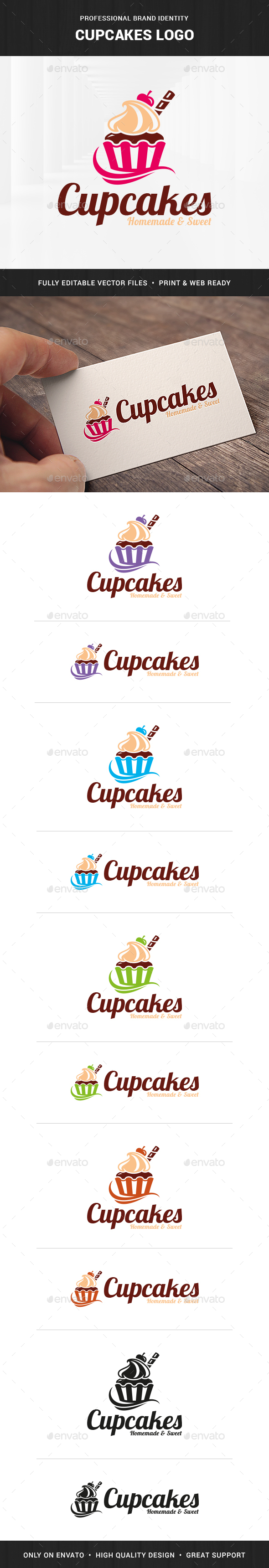 Cupcakes Logo Template
