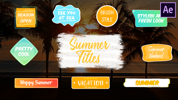 Colorful Summer Titles | After Effects alt