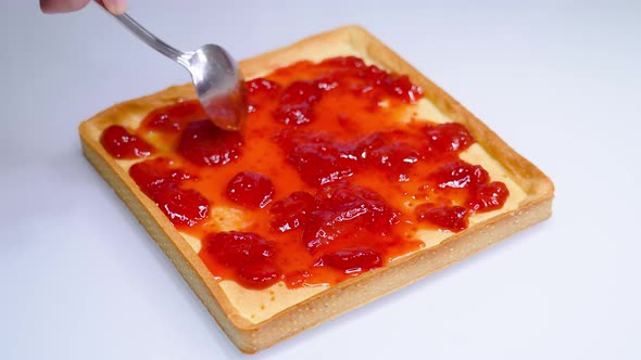 Tasty Jam is Put on a Pie Tart