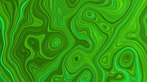 Light vivid green background. Liquid bright backdrop. Motion design wallpaper. Curves pattern