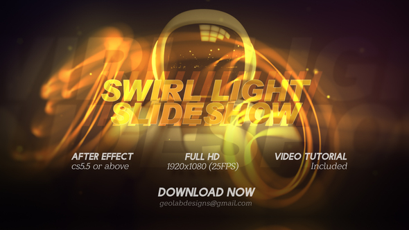 Swirl Lights Slideshow l Particles Line Slideshow l Colorful Trails Slideshow l Flow Lines Slideshow alt