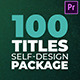 Adaptive Design Titles Pack - Premiere - VideoHive Item for Sale