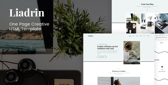 Liadrin - One Page Creative HTML Template