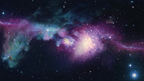 Abstract Space Galaxy Motion Background 4K