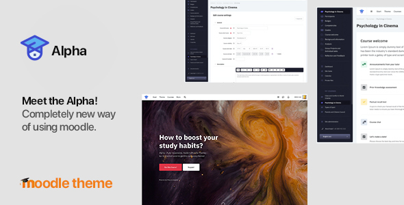 Download Alpha 1.3.3 – Responsive Premium LMS Theme for Moodle 3.6, 3.7, 3.8, 3.9 and later on themeforest