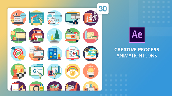 Creative Process Animation Icons | After Effects alt