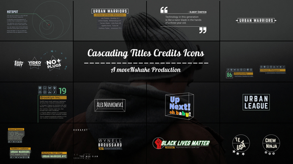 Creative Titles Credits Icons Quotes / Videohive, After effects project files, Titles, Corporate