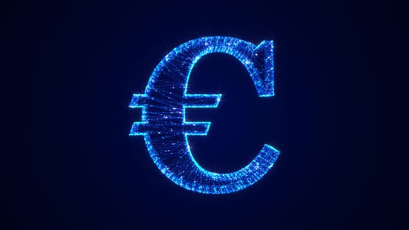 Currency Euro Symbol Hologram