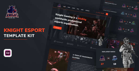 Knight - eSport Website Template