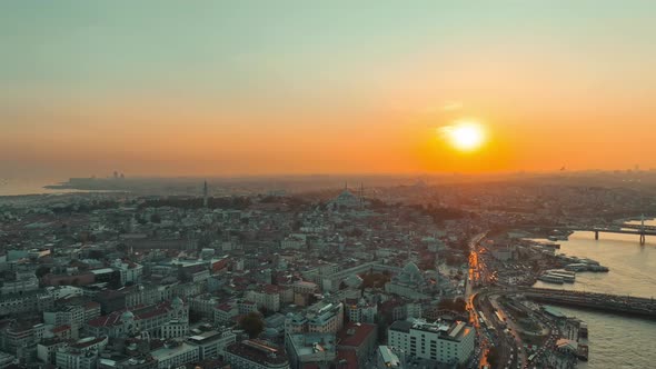 aerial view of the city