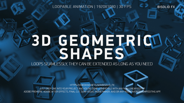 Abstract 3d Geometric Shapes