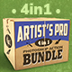 4-in-1 Artist's Pro Photoshop Action Bundle - GraphicRiver Item for Sale