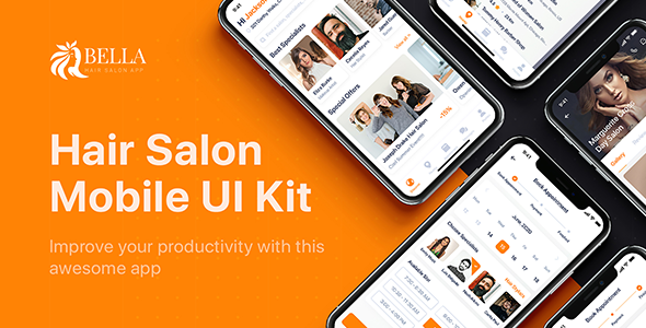 Bella - Hair Salon UI Kit for Adobe XD