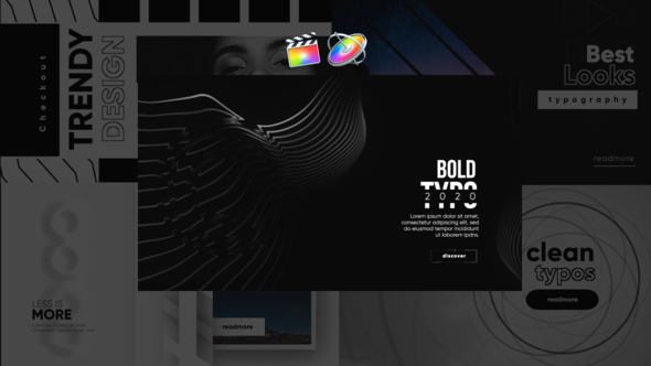 Monochrome Trendy Typography alt