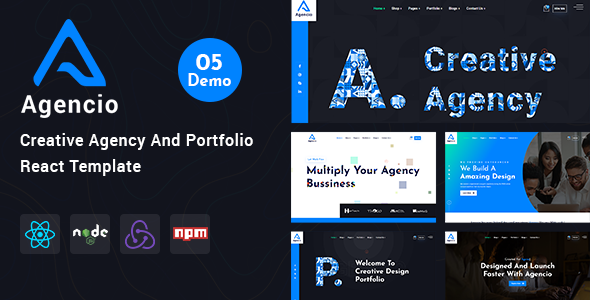 Agencio - Creative Agency And Portfolio React Template