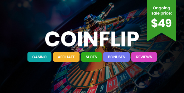 Coinflip – Casino Affiliate & Gambling WordPress Theme Preview