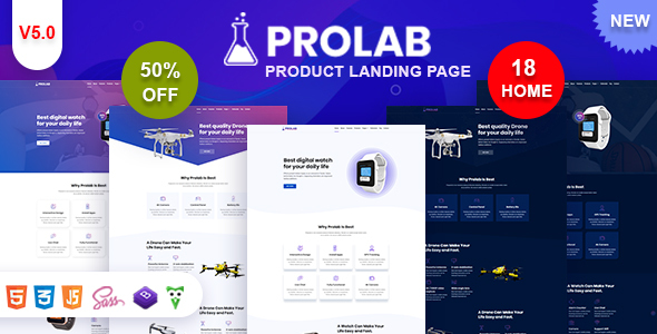 Product Landing Page - Prolab
