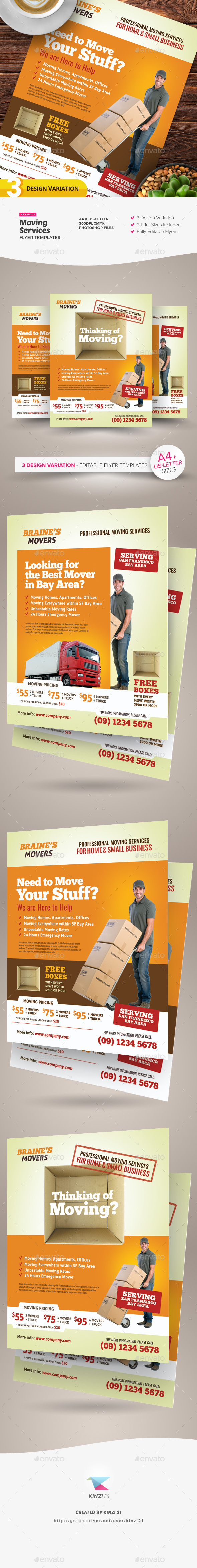 Moving Services Flyer Templates