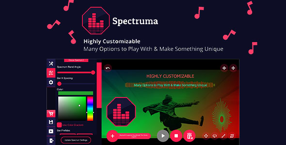 Spectruma - Audio Visualizer Maker