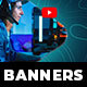 Stylish Gaming Youtube Banners / Covers - GraphicRiver Item for Sale