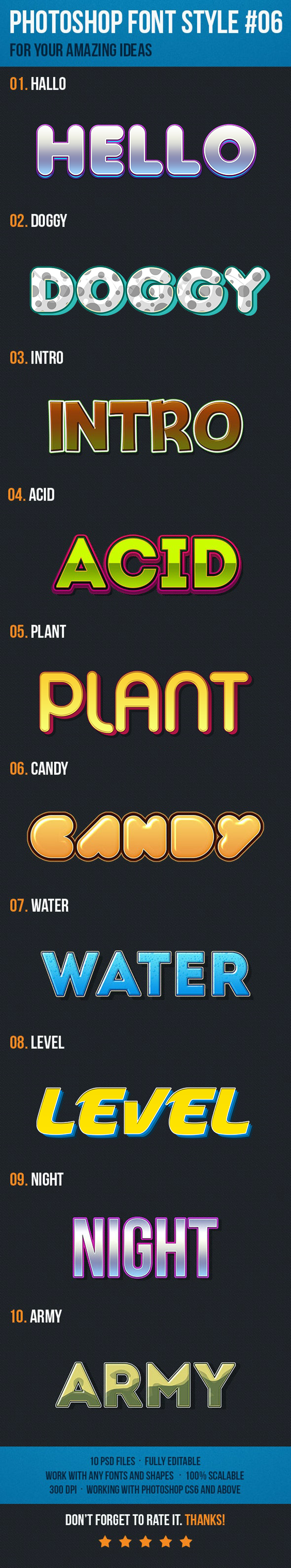 10 Font Style for Game Logo #06